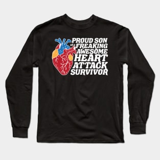 Heart Attack Survivor Son Long Sleeve T-Shirt